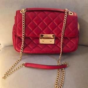 Michael Kors NWT Red Pillow Quilted Purse